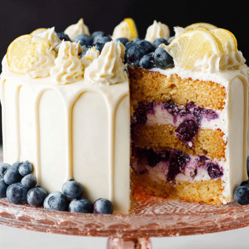 Vertical Cake (Lemon & Blueberry)