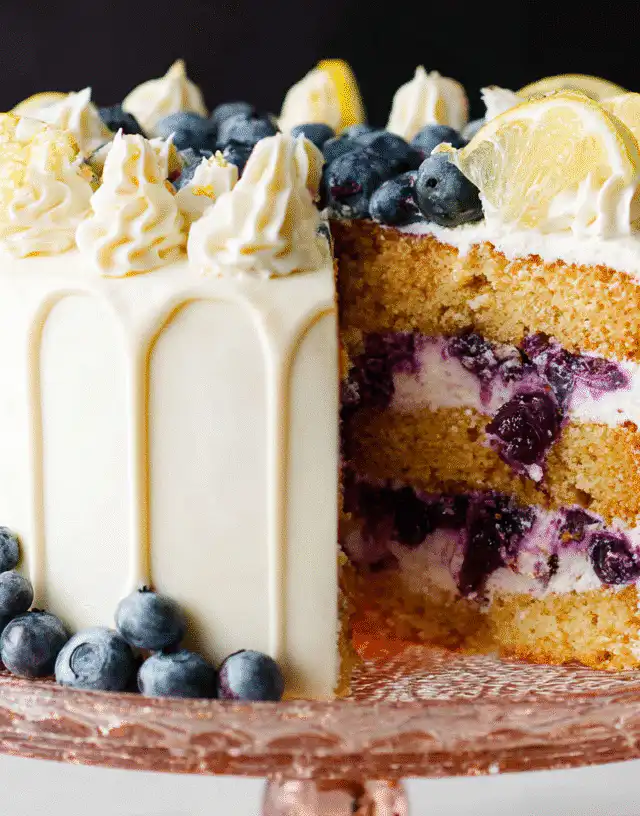 Vertical Cake (Lemon & Blueberry)