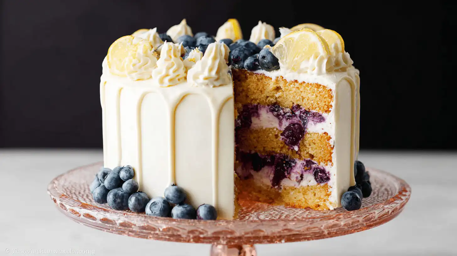 Vertical Cake (Lemon & Blueberry)