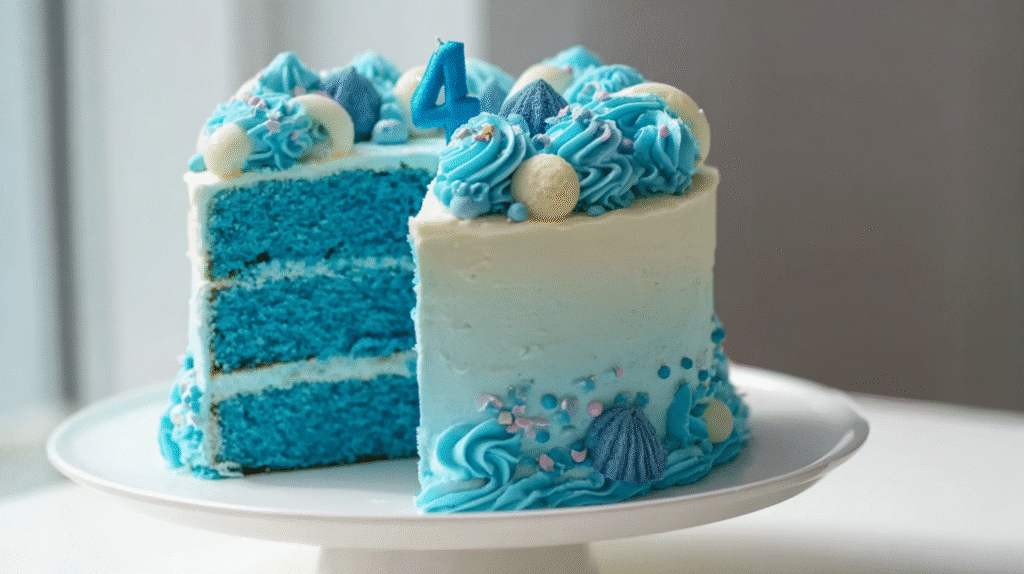 Blue Birthday Cake