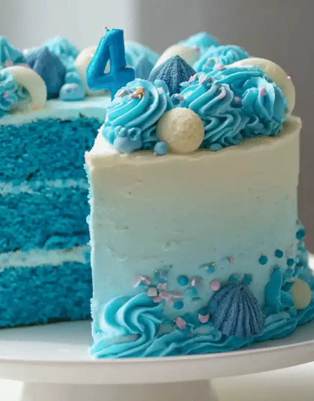 Blue Birthday Cake