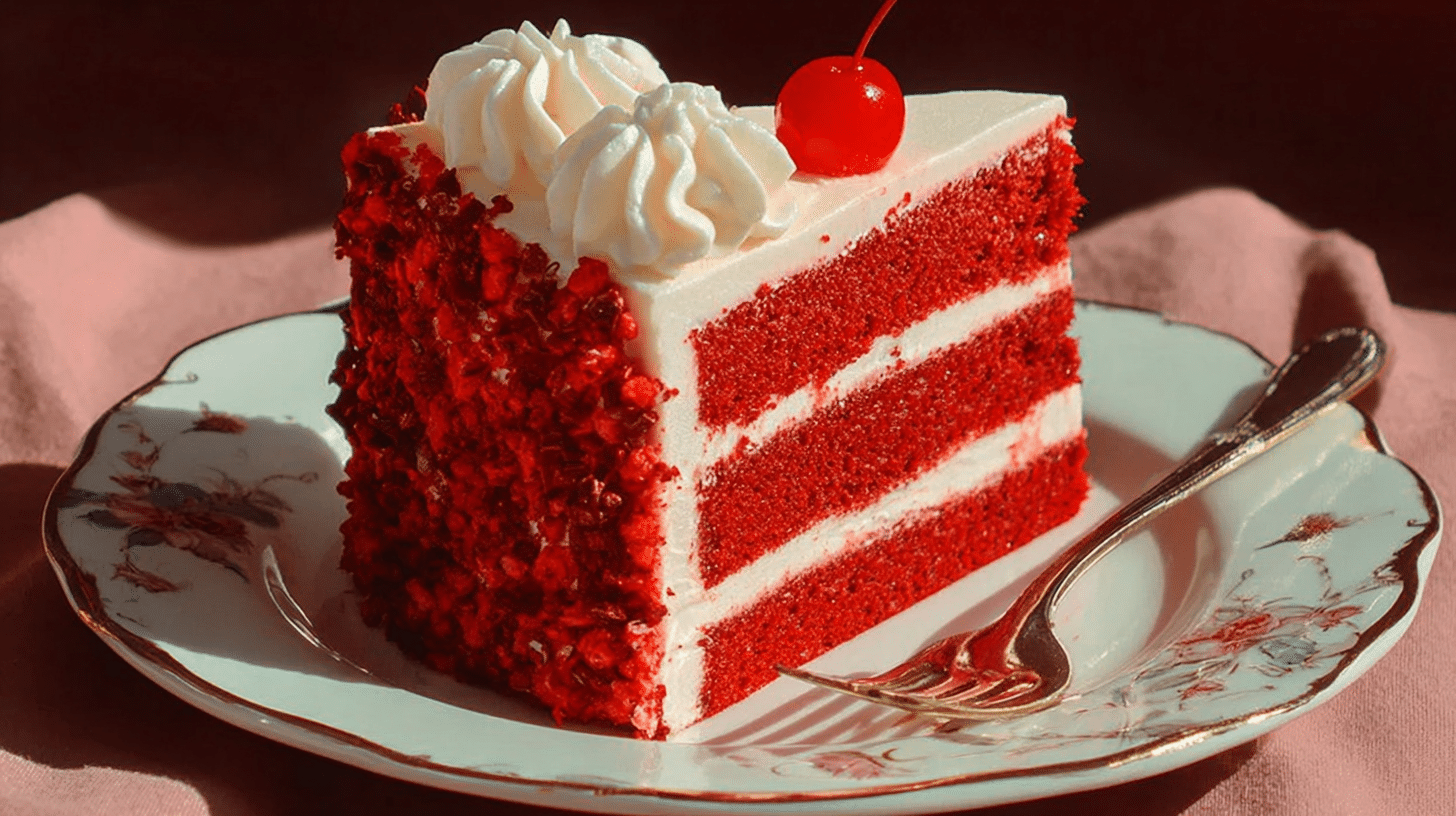 Red Cake Aesthetic