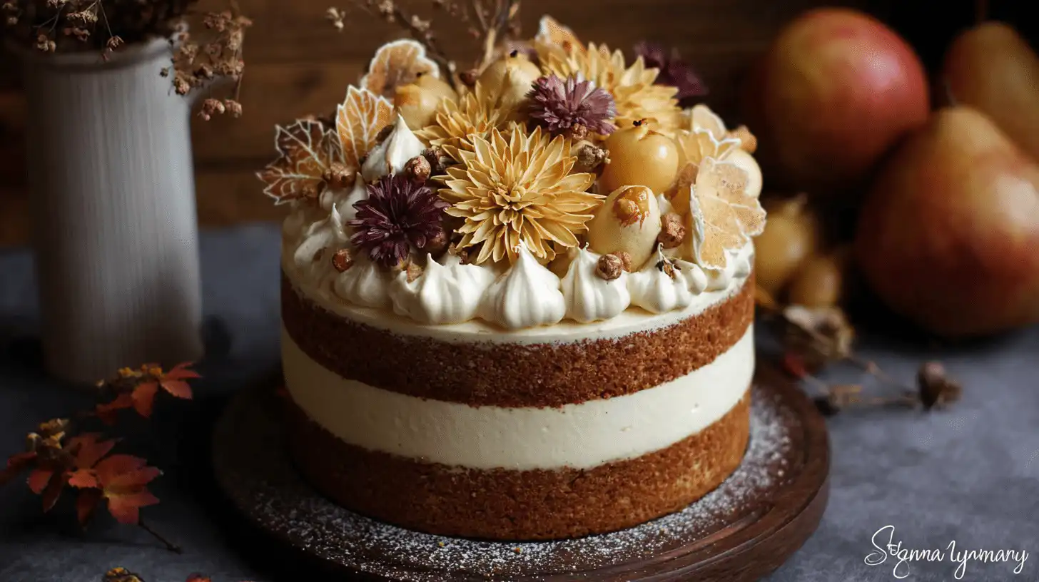 rustic fall cake decorations