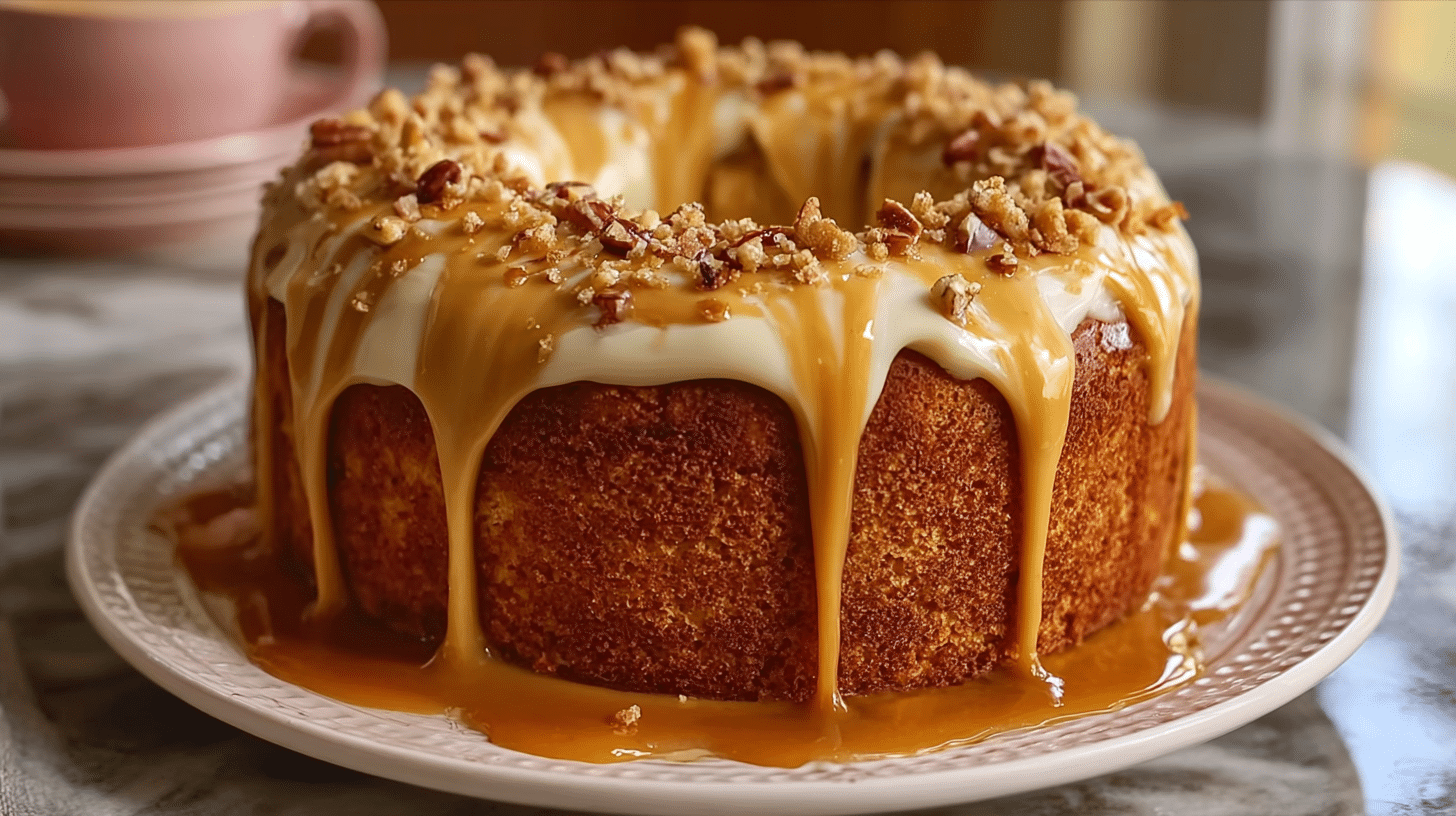 Sweet Potato Honey Bun Cake
