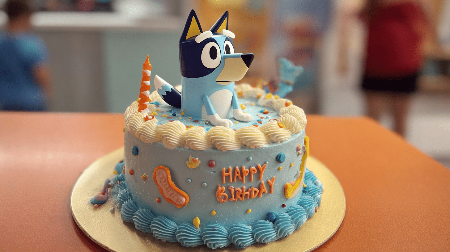 Bluey Birthday Cake