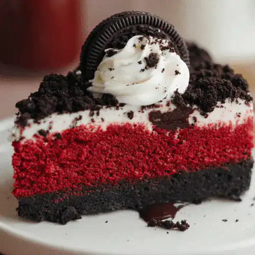 Red Velvet Oreo Cheesecake