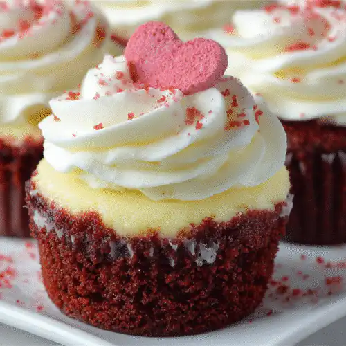 Red Velvet Cheesecake Cupcakes