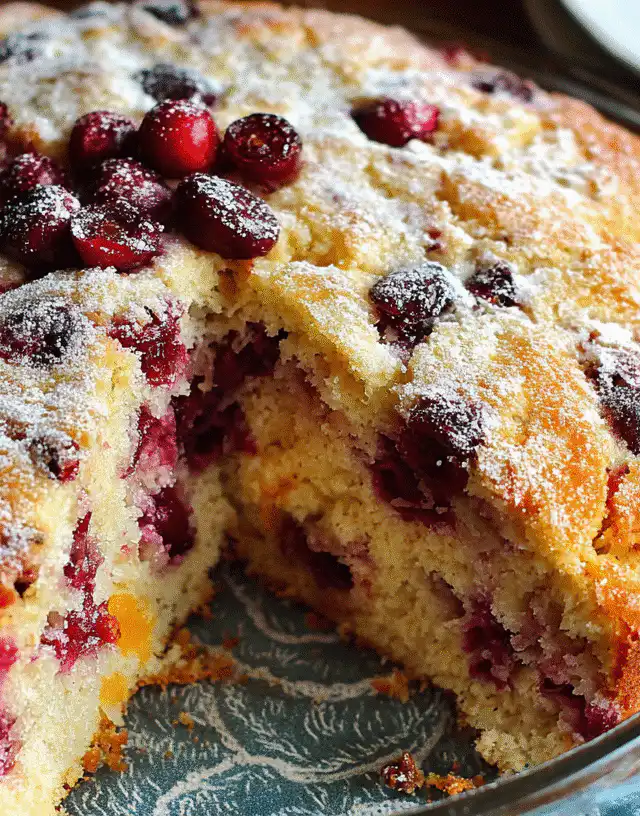 cranberry orange buttermilk breakfast cake
