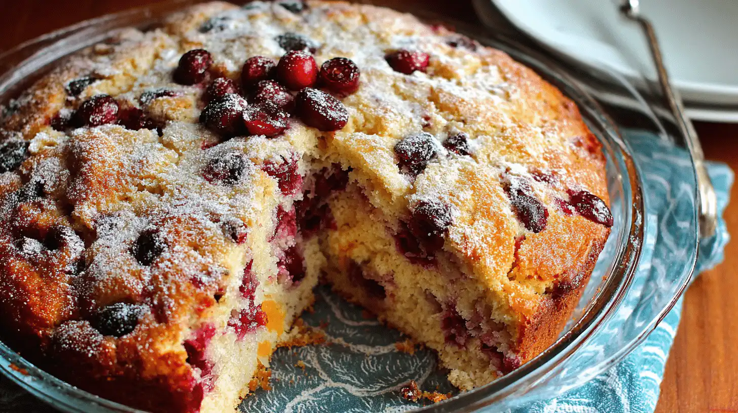 cranberry orange buttermilk breakfast cake