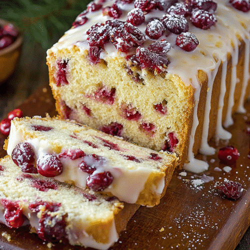 christmas cranberry pound cake