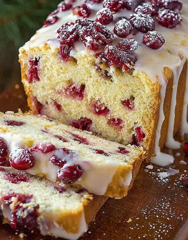 christmas cranberry pound cake