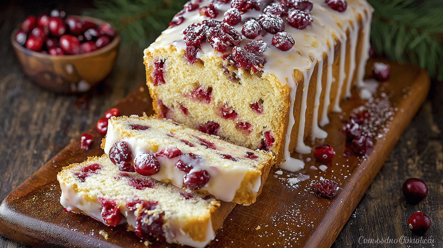 christmas cranberry pound cake