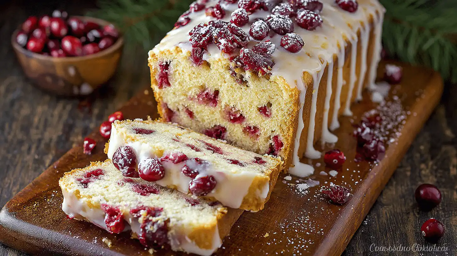 christmas cranberry pound cake
