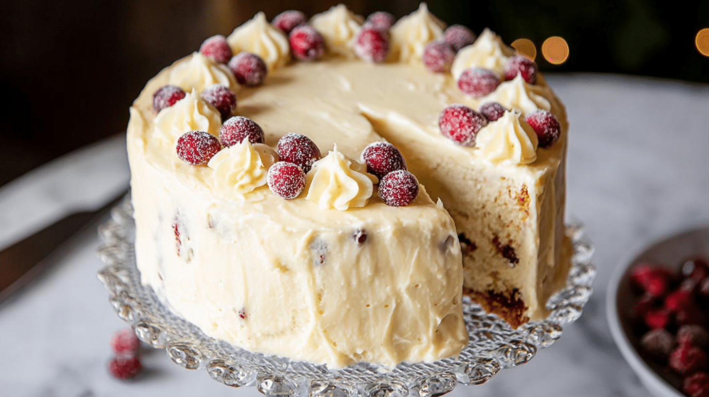 christmas cranberry bundt cake