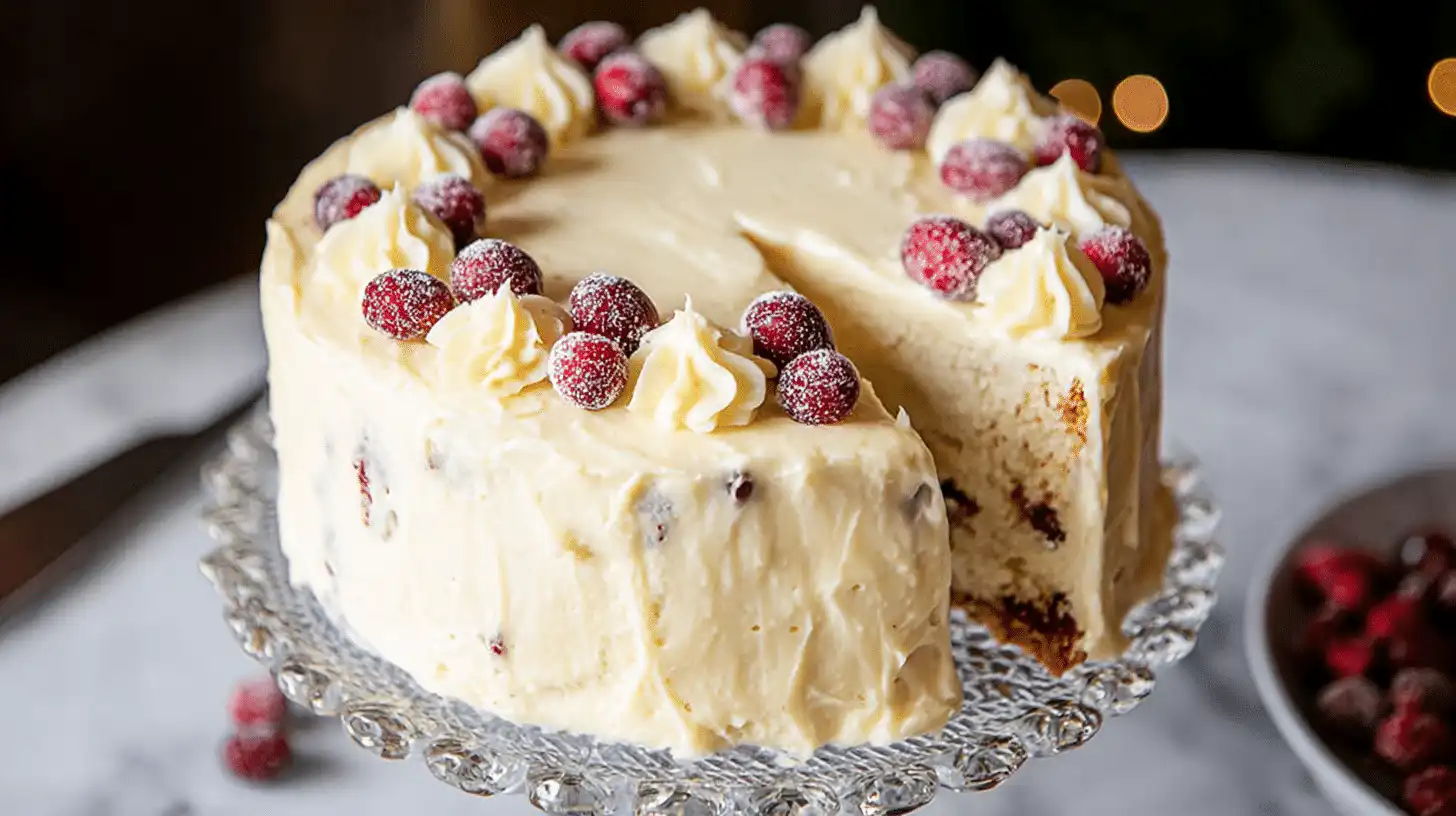 christmas cranberry bundt cake