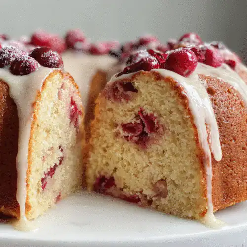 cranberry sour cream bundt cake