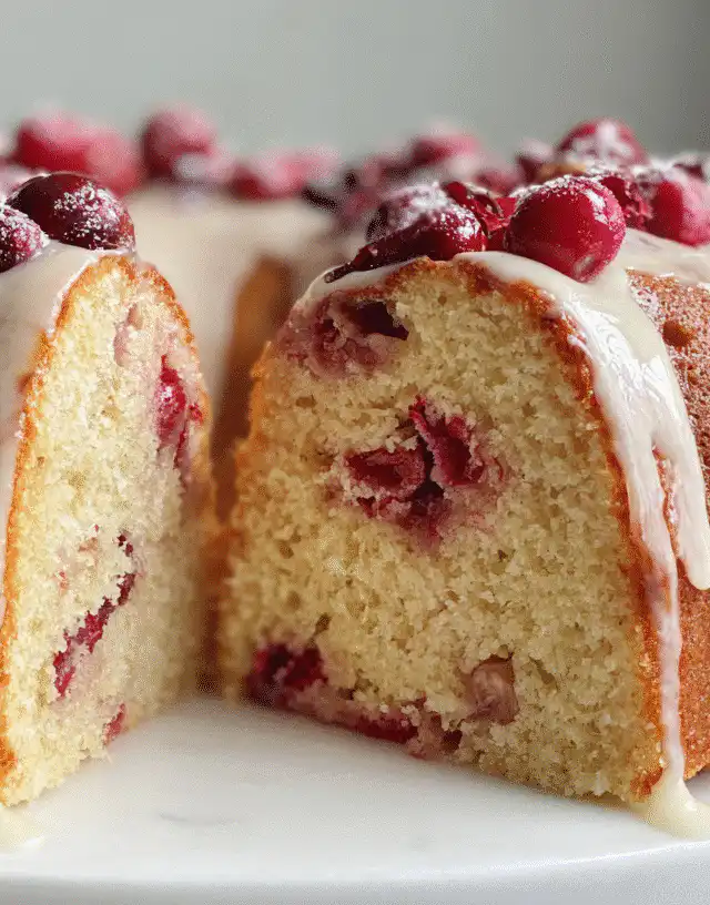 cranberry sour cream bundt cake