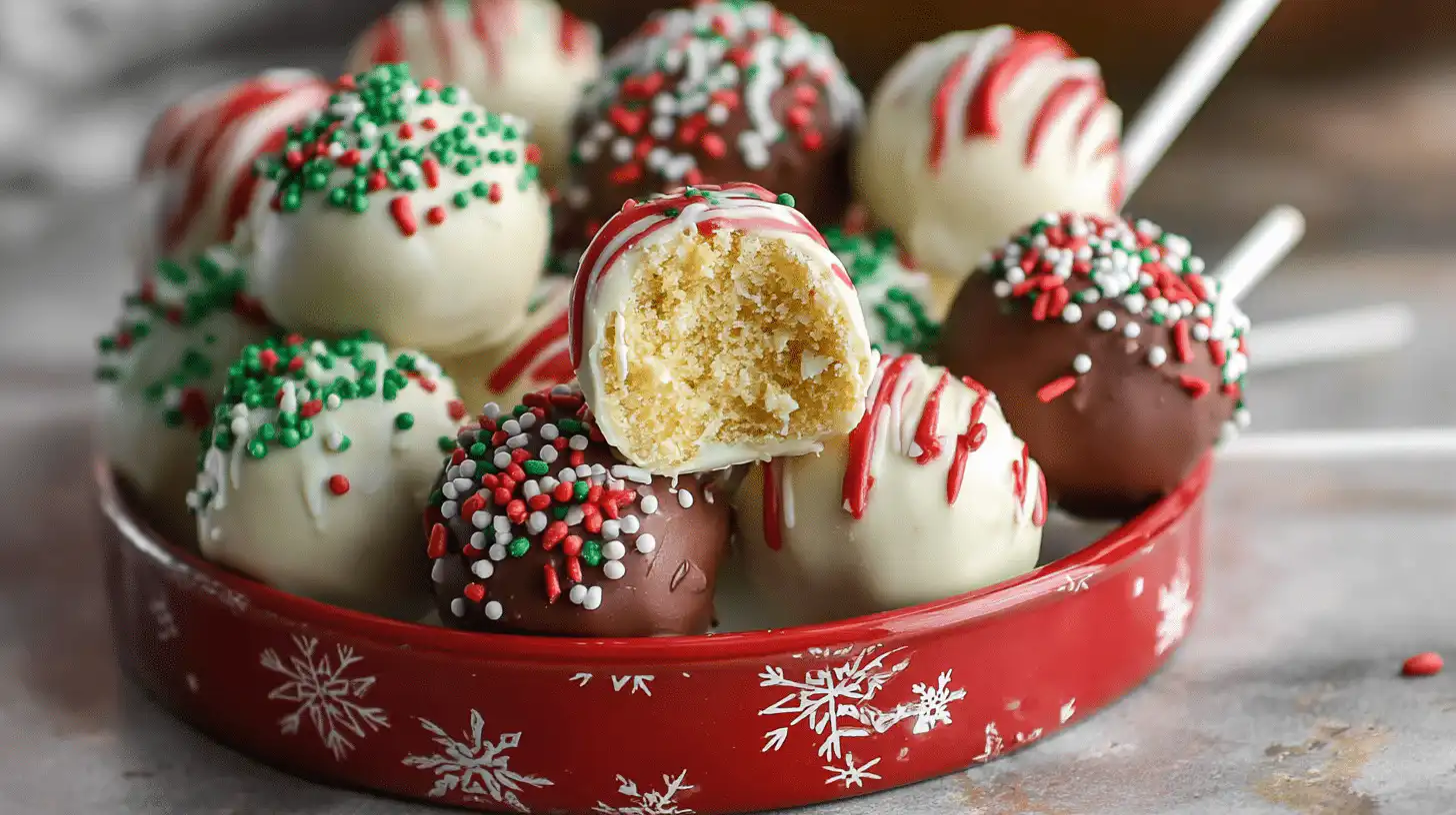 Christmas cake pops recipe