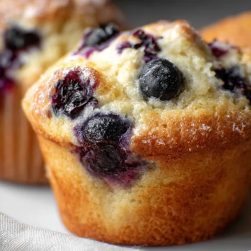 Sourdough Blueberry Muffins