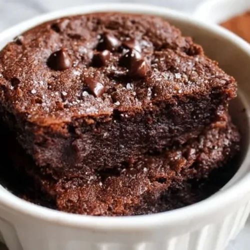 Delicious 2-Minute Protein Brownie ready to enjoy