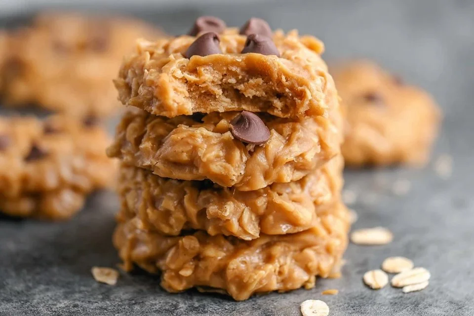 3 Ingredient Peanut Butter No-Bake Cookies