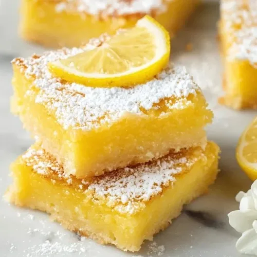 Delicious gluten-free lemon bars with zesty lemon topping