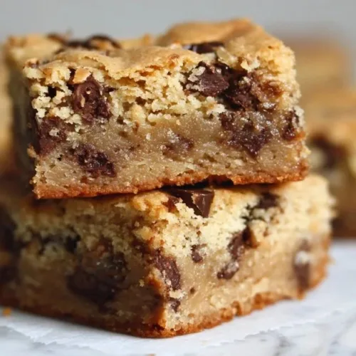 Deliciously baked sourdough blondies with a golden crust and rich flavor