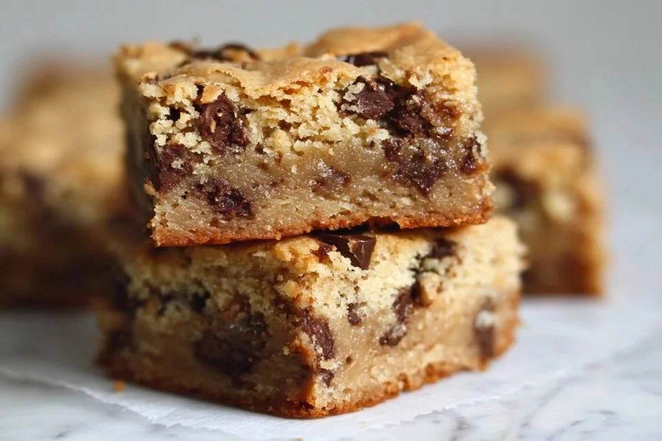Deliciously baked sourdough blondies with a golden crust and rich flavor
