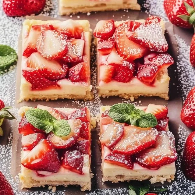 Easy Strawberry Shortcake Bars 2 Easy Strawberry Shortcake Bars