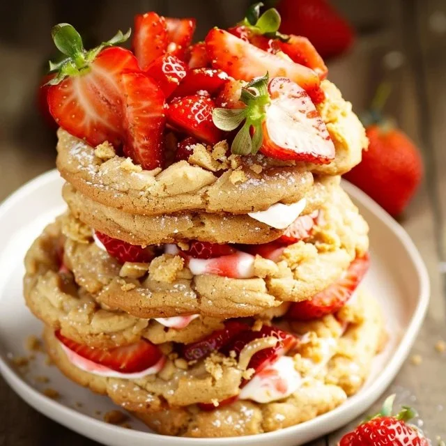 Easy Strawberry Shortcake Cookies 2 Easy Strawberry Shortcake Cookies