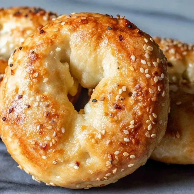Delicious Greek Yogurt Bagels ready to be enjoyed for breakfast or snack
