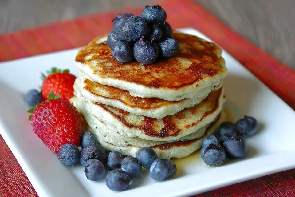 Healthy Greek Yogurt Breakfast Pancakes