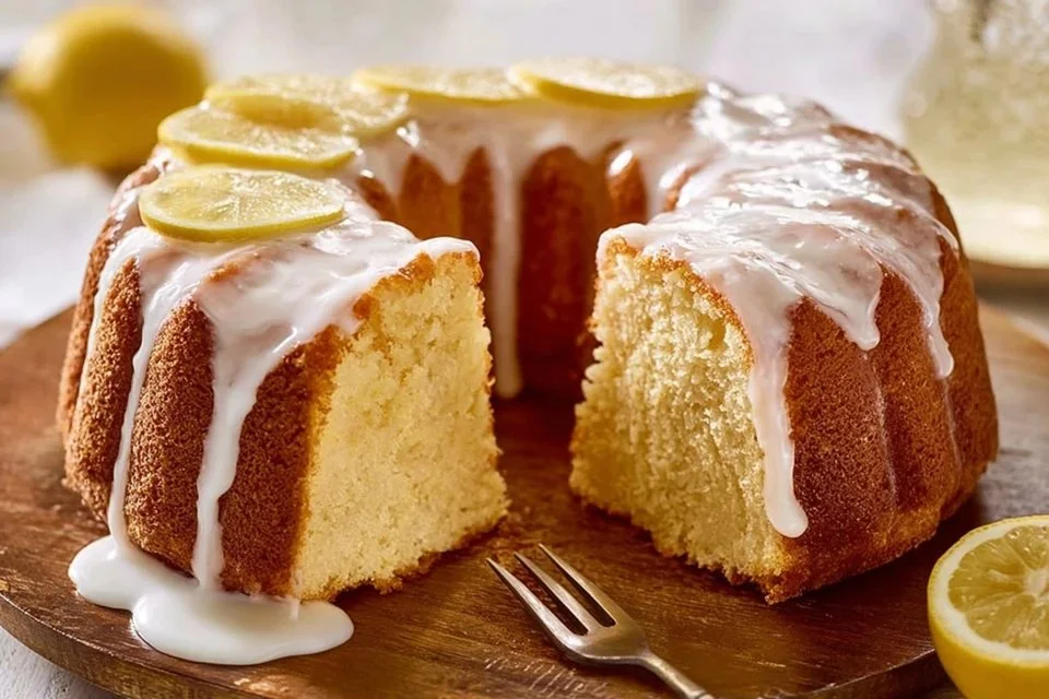 Easy Lemon Pound Cake with Lemon Glaze