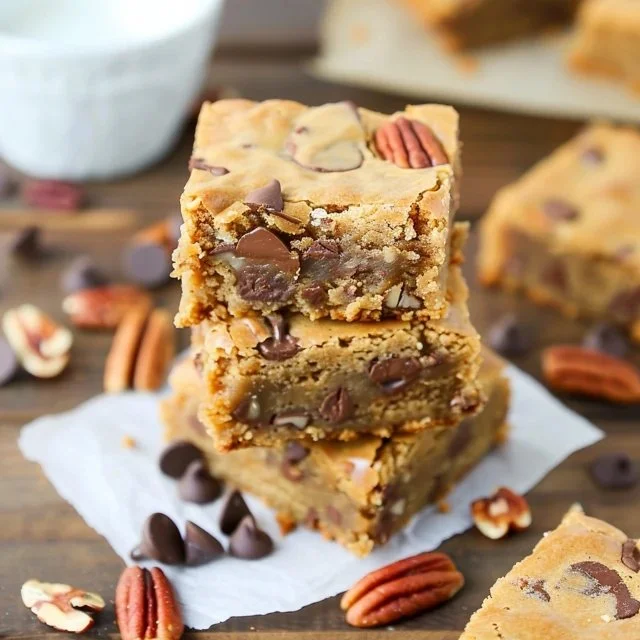 one-bowl-chewy-blondies-2026-03-29-120817 Delicious one-bowl chewy blondies freshly baked and ready to enjoy.