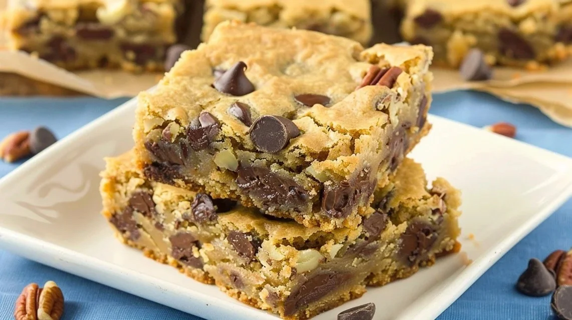 Blondies (Chocolate Chip Pecan!)