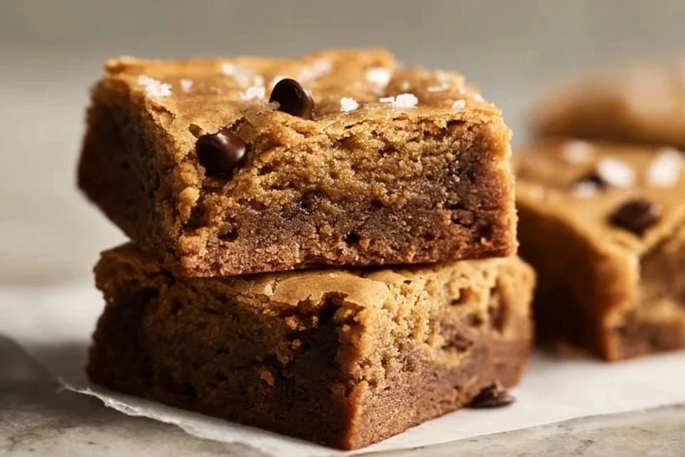 Salty Maple Brown Butter Blondies 1 Salty Maple Brown Butter Blondies