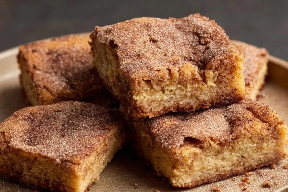 Snickerdoodle Blondies with That Classic Cinnamon Sugar Magic