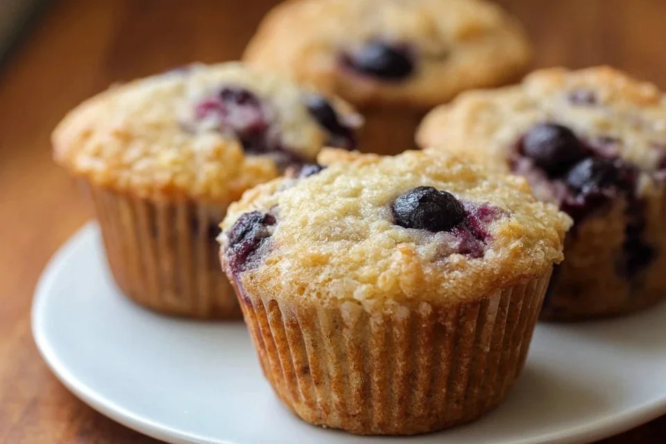 Sourdough Discard Blueberry Muffins 1 Sourdough Discard Blueberry Muffins
