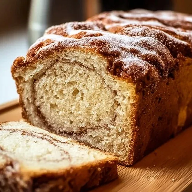 Sourdough Discard Cinnamon Bread fresh out of the oven