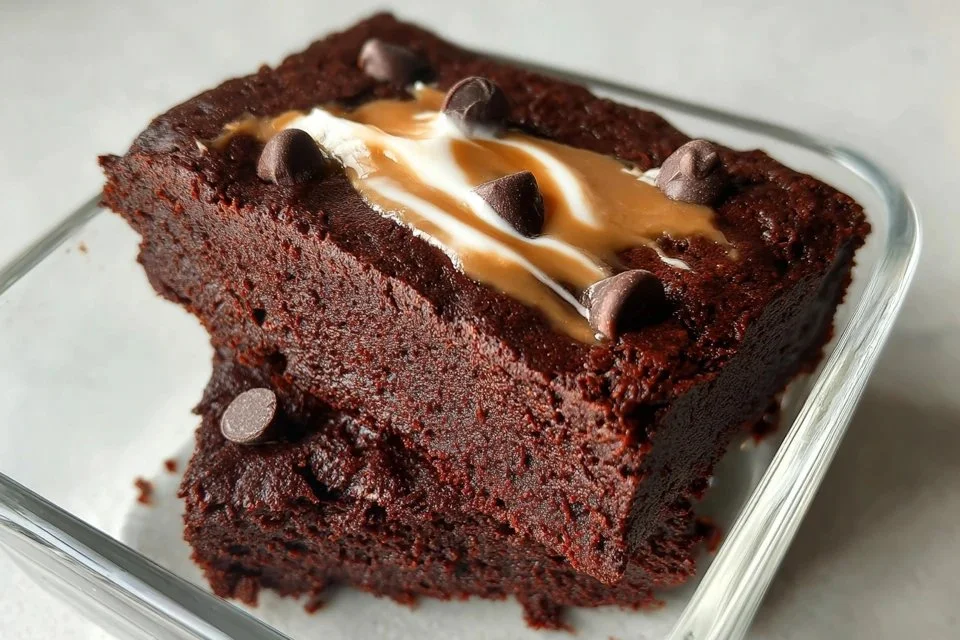 Delicious two-minute protein brownie recipe ready to enjoy