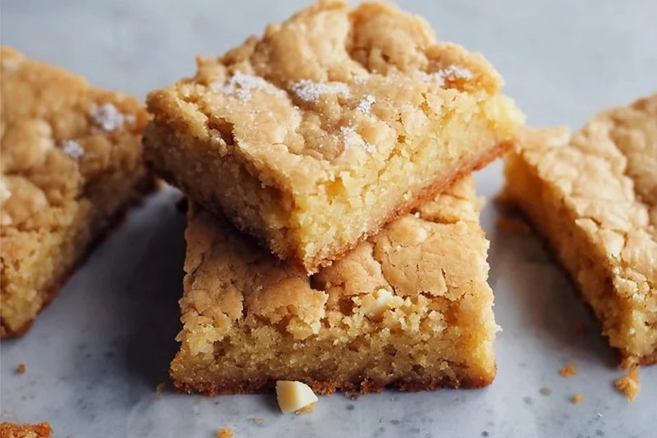 White Chocolate Blondies 1 White Chocolate Blondies