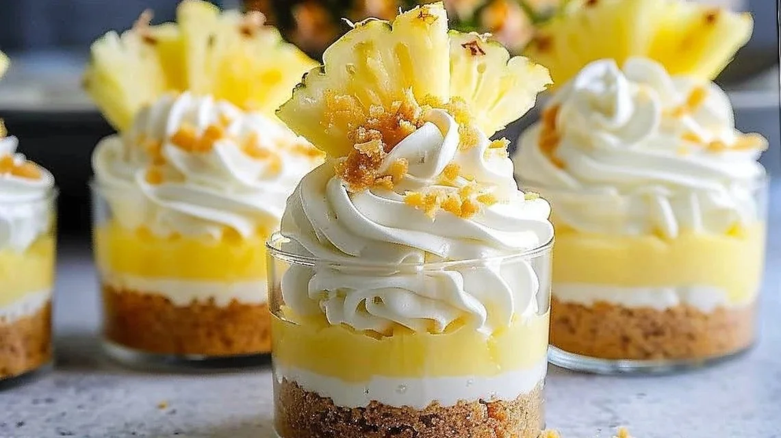 6 Glorious Pineapple Cheesecake Cool Whip Cups