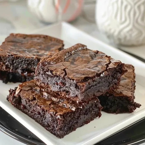Delicious fudgy brownies made with sourdough discard for a rich chocolate flavor.