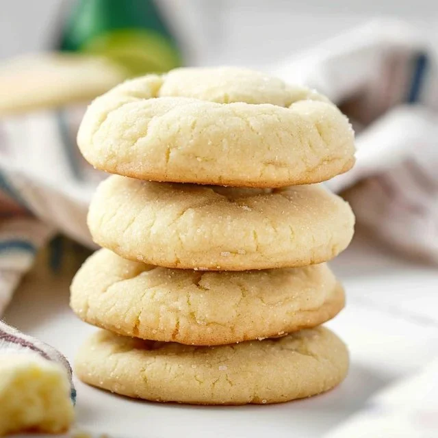 Plate of best key lime sugar cookies with vibrant frosting and zest