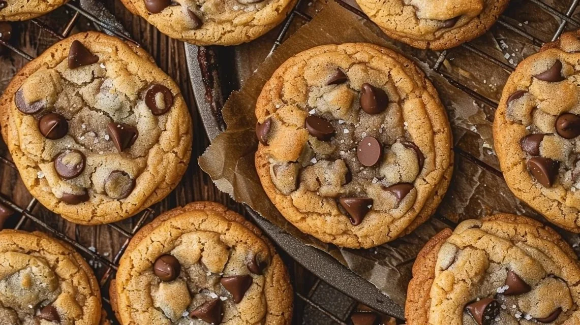 Brown Butter Sourdough Discard Chocolate Chip Cookies