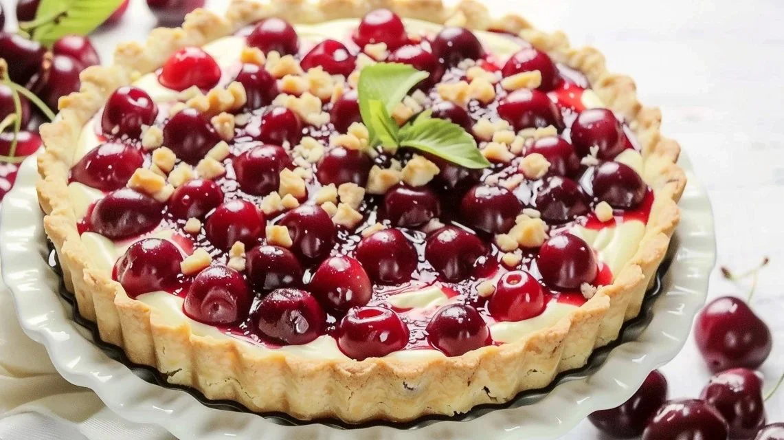 Cherry Vanilla Shortbread Tart 2 Cherry Vanilla Shortbread Tart