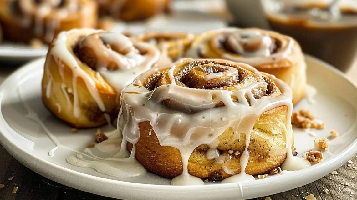 Soft Biscoff Cinnamon Rolls with Cookie Butter Filling