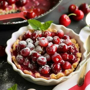 Classic Cherry Cobbler 3 Freshly baked classic cherry cobbler with a golden crust and juicy cherries