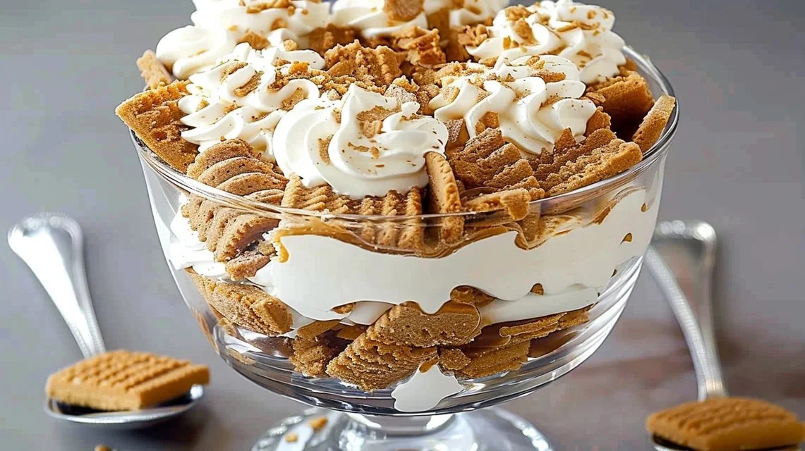 Creamy Lotus Biscoff Trifle
