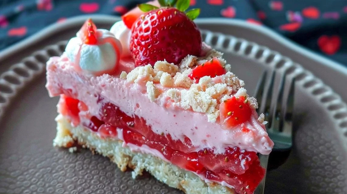Creamy Strawberry Layered Dessert Delight